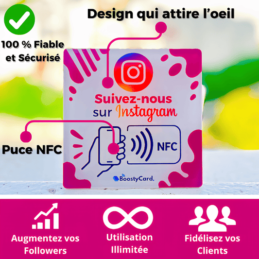Plaque NFC Instagram